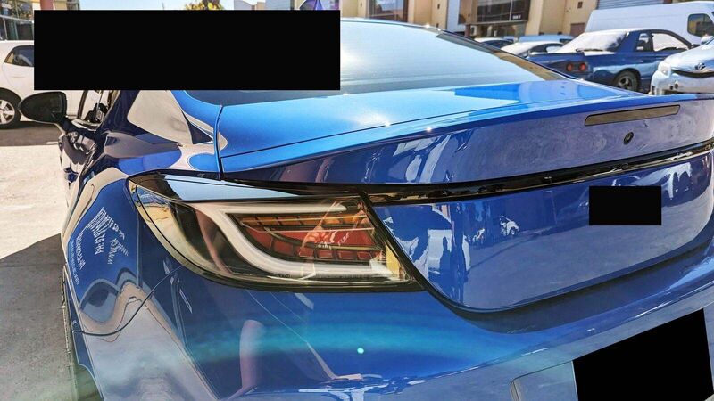 Black White Bar LED Dynamic Tail Lights Fit For Toyota 86 GR86 For Subaru BRZ 2022-2023