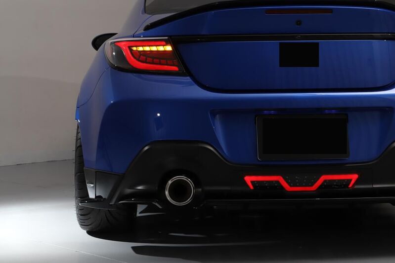 Black White Bar LED Dynamic Tail Lights Fit For Toyota 86 GR86 For Subaru BRZ 2022-2023