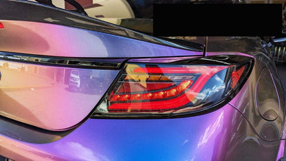 Black Red Bar LED Dynamic Tail Lights Fit For Toyota 86 GR86 For Subaru BRZ 2022-2023