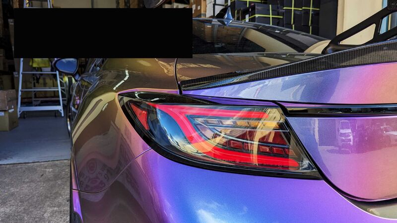 Black Red Bar LED Dynamic Tail Lights Fit For Toyota 86 GR86 For Subaru BRZ 2022-2023