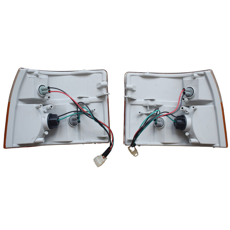 Pair Front Corner Indicators Lights Fit For Toyota Hiace Van RZH/LH 1989-2005 With Bulb