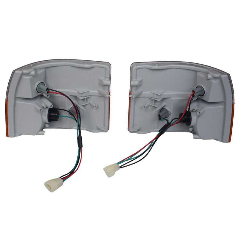 Pair Front Corner Indicators Lights Fit For Toyota Hiace Van RZH/LH 1989-2005 With Bulb