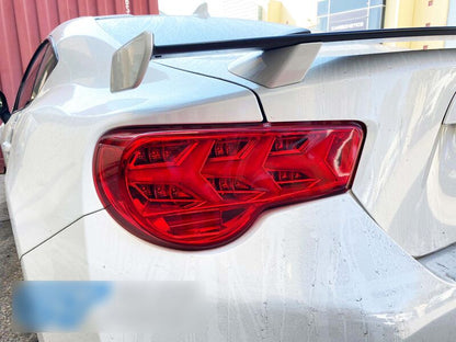 Clear Red Lambo Style LED Dynamic Indicator Tail Lights Fit For Toyota 86 For Subaru BRZ ZN6