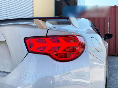 Clear Red Lambo Style LED Dynamic Indicator Tail Lights Fit For Toyota 86 For Subaru BRZ ZN6