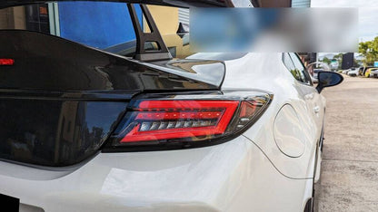 Intec Black Red LED Dynamic Tail Lights Fit For Toyota 86 GR86 For Subaru BRZ 2022-2023