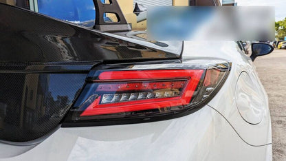 Intec Black Red LED Dynamic Tail Lights Fit For Toyota 86 GR86 For Subaru BRZ 2022-2023