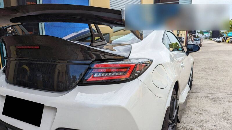 Intec Black Red LED Dynamic Tail Lights Fit For Toyota 86 GR86 For Subaru BRZ 2022-2023