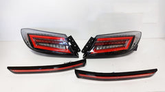 Intec Black Red LED Dynamic Tail Lights Fit For Toyota 86 GR86 For Subaru BRZ 2022-2023