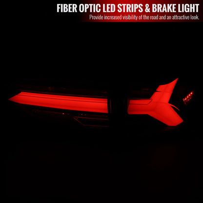 Spec D Black 3D LED Tail Lights Dynamic Signal Fit For Toyota Rav 4 2019-2023