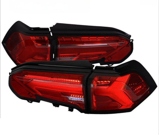 Spec D Smoke Red 3D LED Tail Lights Dynamic Signal Fit For Toyota Rav 4 2019-2023