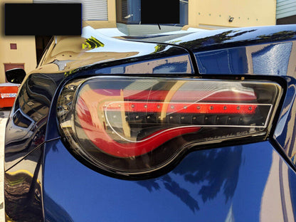 Black Red LED Tail Light Fit For Toyota 86 FT86 GT GTS For Subaru BRZ 2012-2021