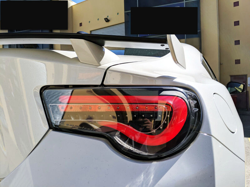 Black Red LED Tail Light Fit For Toyota 86 FT86 GT GTS For Subaru BRZ 2012-2021