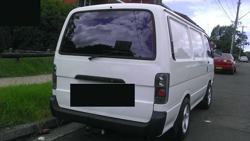 JDM Black Altezza Tail Lights Fit For Toyota Hiace Van 1989-2003