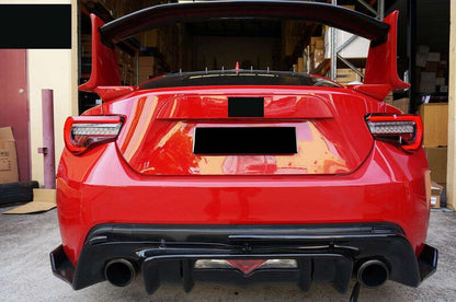 3D Light Bar Clear Red Tail Lights Dynamic Blinker Fit For Toyota 86 For Subaru BRZ ZN6 2012-2021