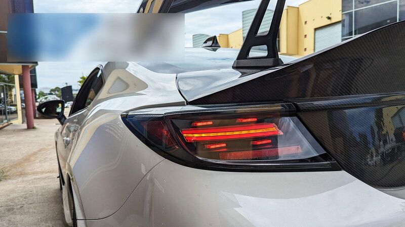 V4 Black LED Dynamic Tail Lights Fit For Toyota GR86 For Subaru BRZ 2022-2024
