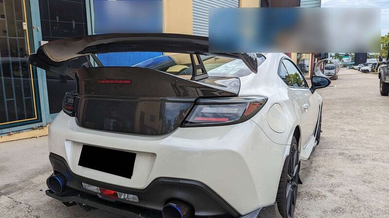 V4 Black LED Dynamic Tail Lights Fit For Toyota GR86 For Subaru BRZ 2022-2024