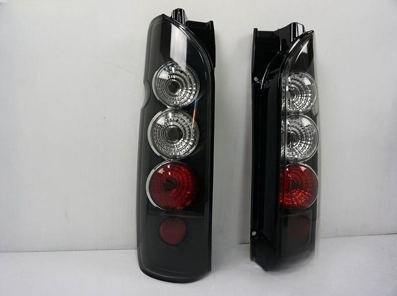 JDM Black Altezza Tail Lights Fit For Toyota Hiace Van 2004-2019