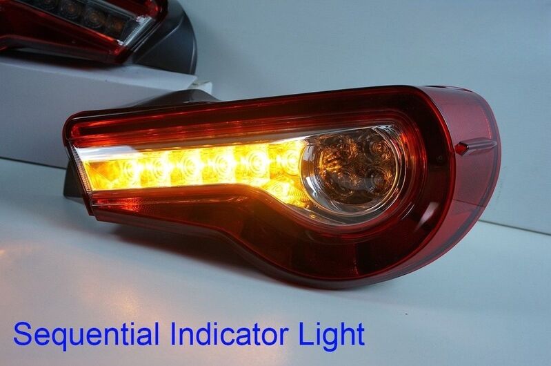 OEM Style Clear Red LED Tail Lights Dynamic Blinker Fit For Toyota 86 For Subaru BRZ 2012-2021