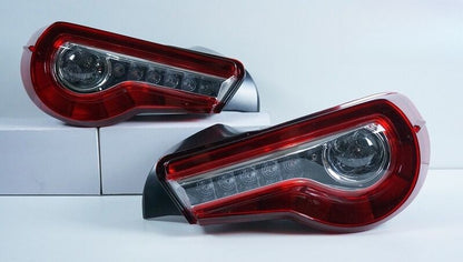 OEM Style Clear Red LED Tail Lights Dynamic Blinker Fit For Toyota 86 For Subaru BRZ 2012-2021