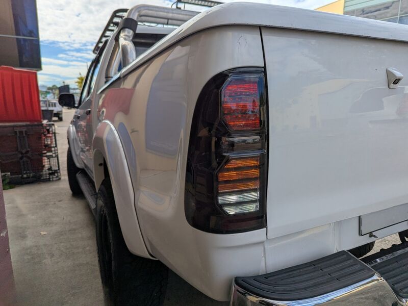 Smoke LED Taillights Fit For Toyota Hilux SR5 VIGO 2011-2014