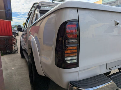 Smoke LED Taillights Fit For Toyota Hilux SR5 VIGO 2011-2014