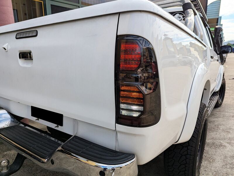 Smoke LED Taillights Fit For Toyota Hilux SR5 VIGO 2011-2014