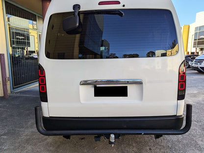 Smoke Black V3 3D Full LED Tail Lights Fit For Toyota Hiace Van 2004-2020
