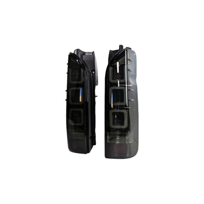 Smoke Black V3 3D Full LED Tail Lights Fit For Toyota Hiace Van 2004-2020