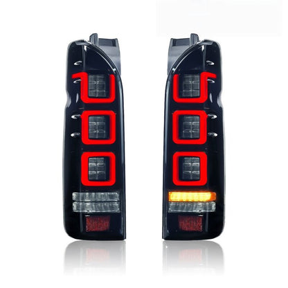 Smoke Black V3 3D Full LED Tail Lights Fit For Toyota Hiace Van 2004-2020
