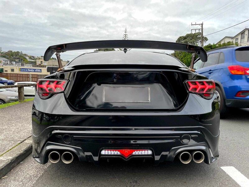 Black Lambo Style LED Taillights Fit For Toyota 86 Subaru BRZ ZN6 2012-2021