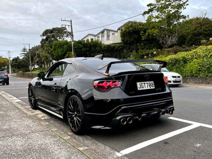 Black Lambo Style LED Taillights Fit For Toyota 86 Subaru BRZ ZN6 2012-2021