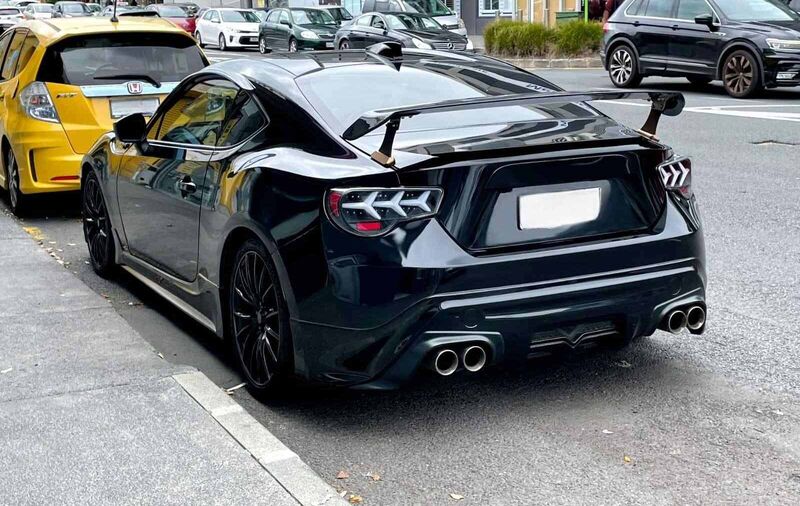 Black Lambo Style LED Taillights Fit For Toyota 86 Subaru BRZ ZN6 2012-2021