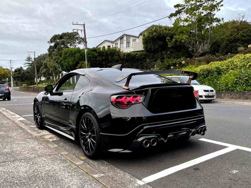 Black Lambo Style LED Taillights Fit For Toyota 86 Subaru BRZ ZN6 2012-2021