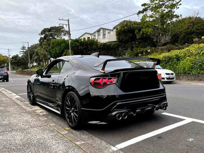 Black Lambo Style LED Taillights Fit For Toyota 86 Subaru BRZ ZN6 2012-2021