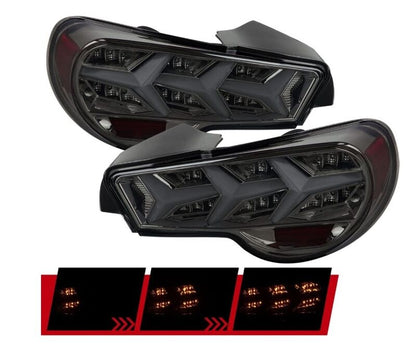 Smoke Lambo Style LED Taillights Fit For Toyota 86 Subaru BRZ ZN6 2012-2021