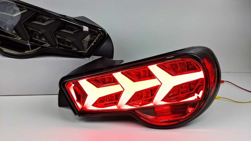 Smoke Lambo Style LED Taillights Fit For Toyota 86 Subaru BRZ ZN6 2012-2021
