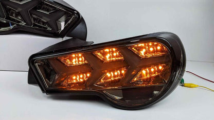 Smoke Lambo Style LED Taillights Fit For Toyota 86 Subaru BRZ ZN6 2012-2021