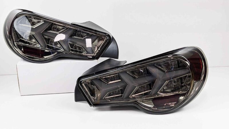 Smoke Lambo Style LED Taillights Fit For Toyota 86 Subaru BRZ ZN6 2012-2021