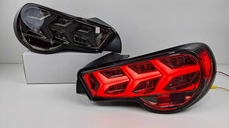 Smoke Lambo Style LED Taillights Fit For Toyota 86 Subaru BRZ ZN6 2012-2021