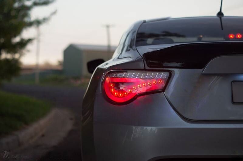 Black LED Dynamic Tail Lights Fit For Toyota 86 Subaru BRZ ZN6 2012-2021
