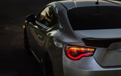 Black LED Dynamic Tail Lights Fit For Toyota 86 Subaru BRZ ZN6 2012-2021