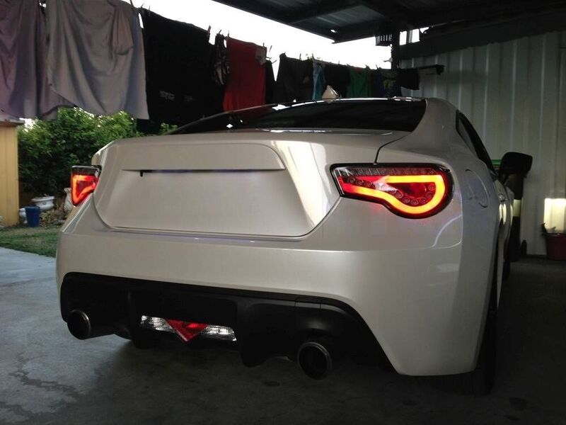 Black LED Dynamic Tail Lights Fit For Toyota 86 Subaru BRZ ZN6 2012-2021
