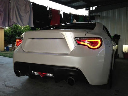 Black LED Dynamic Tail Lights Fit For Toyota 86 Subaru BRZ ZN6 2012-2021