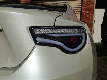 Black LED Dynamic Tail Lights Fit For Toyota 86 Subaru BRZ ZN6 2012-2021