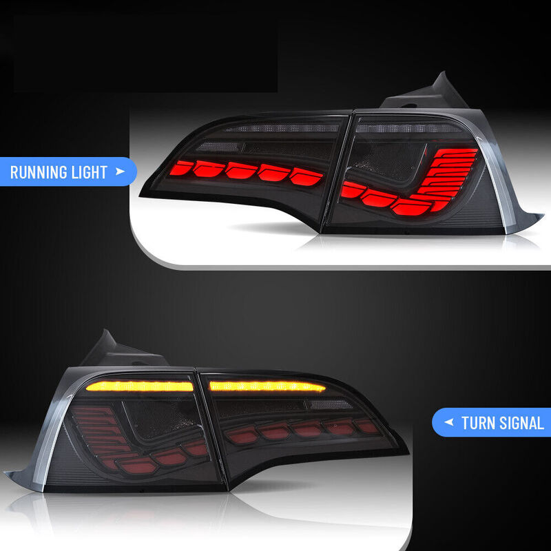 Smoke 3D Full LED Sequential Tail Lights Fit For Tesla Model 3 2017-2022
