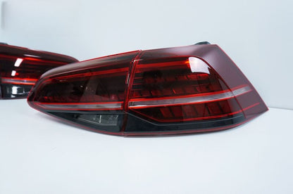 R Style Red Full LED Dynamic Tail Lights Fit For VW Golf 7 VII 2014-2018