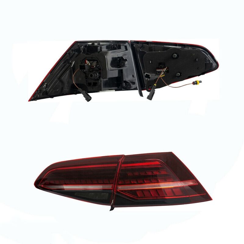 R Style Red Full LED Dynamic Tail Lights Fit For VW Golf 7 VII 2014-2018