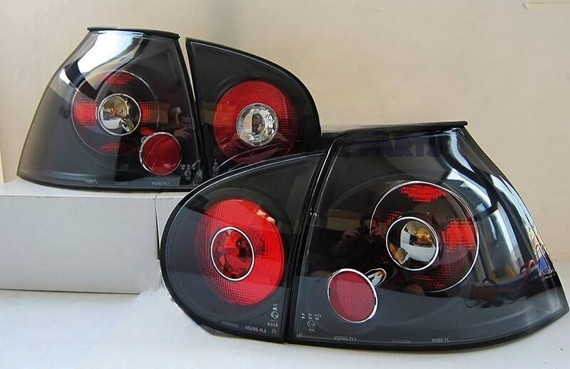 Black Altezza Tail Lights Fit For Volkswagen GOLF V GTI MK5 TSI TDI 2003-2008