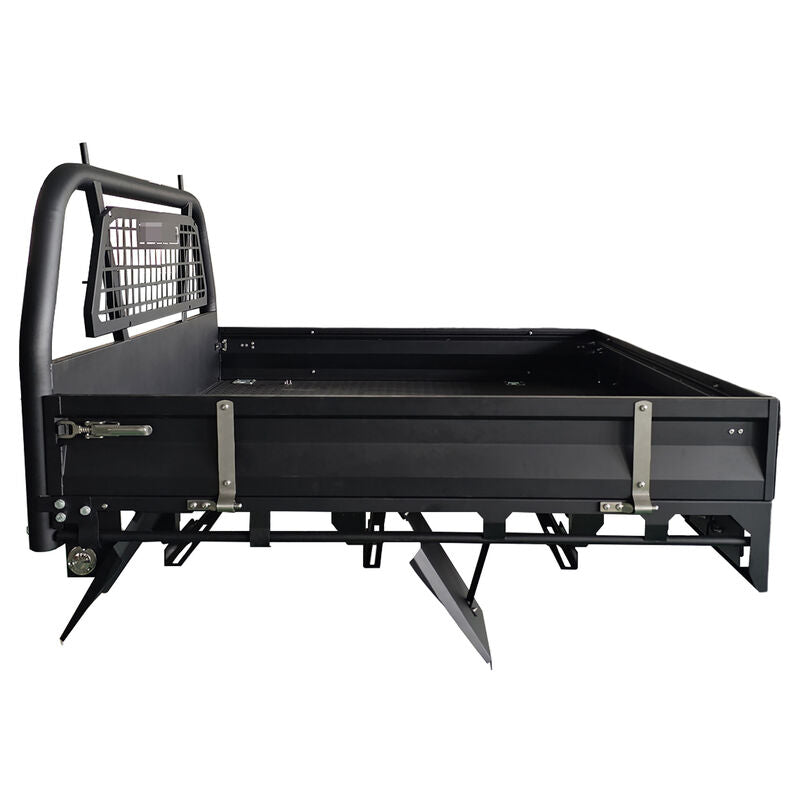 Black Powder Coated Heavy Duty Steel Flat Tray for Dual Cab Ute
