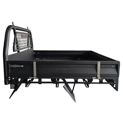 Black Powder Coated Heavy Duty Steel Flat Tray for Dual Cab Ute